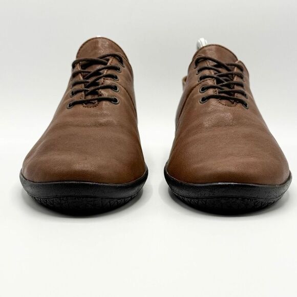 Sole Terra Lotus 2.0 Leather Lace Up Loafers in Dark Saddle Brown - Women’s US 8 - Picture 3 of 11